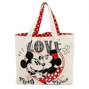 Disney Parks Exclusive Mickey Mouse and Minnie Mouse Love Tote Bag